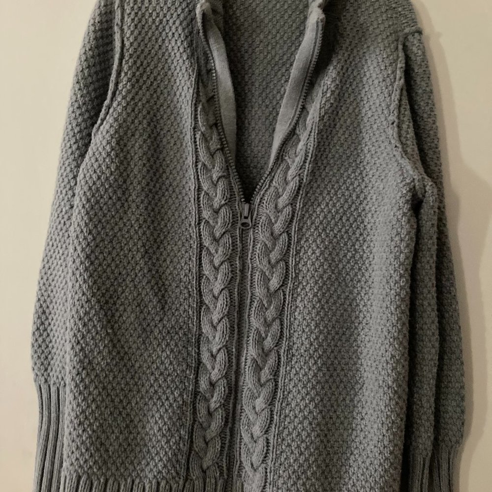 WOMANs HEAVY-WEIGHT SWEATER JACKET by RUFF HEWN : NWOTs!